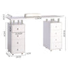 Manicure Table Nail Beauty Salon Station Technician Storage Desk+Dust Collector