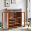 3 Door Shoe Cabinet Storage Cupboard Footwear Stand Shoes Rack Wooden Shelf Unit