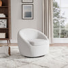Teddy Fabric Swivel Chair Lounge Armchair Rotating Sofa Single Accent Tub Seat