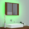 Gecheer Bathroom Mirror Cabinet, Bathroom Storage Shelf with Mirror and Y5Q3