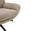 Chenille Padded Recliner Chair Armchair Lounge Swivel Sofa Chairs with Footstool