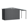 8x4FT Lockable Metal Garden Shed Sheds Outdoor Storage Hous WITH Open Shed