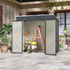 Sturdy Shed Garden Storage Galvanised Metal Steel Sheds w/ DoubeDoor Ventilation