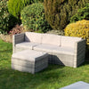 Luxurious Rattan Garden Furniture Sofa Lounge Set - In/Outdoor Cushions Included