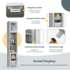 180CM Bathroom Cabinet Freestanding Slim Tower Cabinet Floor Storage Cabinet
