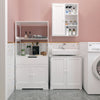 Mondeer Double Doors Under Sink Cabinet Cupboard Storage Unit Bathroom White