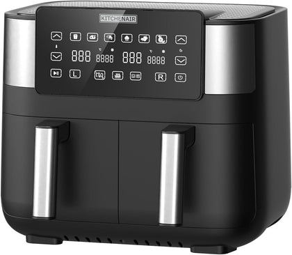 7.6L 1800W Air Fryer Double Digital Display Rapid Healthy Cooker Dual Basket UK