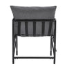 Modern Industrial Metal Frame Armchair Lazy Soft Cushion Seat Moon Chair Lounge