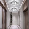 Crystal Chandelier Square Ceiling Light LED Lamp Pendant Light Living Room