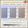 White Dressing Table Makeup Desk and 5 Drawers, 11 LED Bulbs Mirror Vanity Set