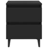 Bed Cabinets 2 pcs Black 40x35x50 cm Engineered WoodNew