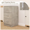 Storage Organizer 3-Drawer Chest Set of 2 Night Stand w/3 Drawers-Grey