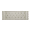 Upholstered Linen Seat Bench & Storage Ottoman Rolled Arm Blanket Box Footstool