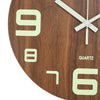 Luminous Silent Wall Clock Glow In The Dark Quartz Clocks Bedroom Night Light