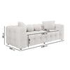 Cream Boucle 3 Seater Cloud Sofa - Alessia ALS001