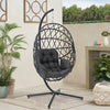 Hanging Egg Chair Rattan Outdoor Indoor Patio Garden Swing Chairs With Cushion