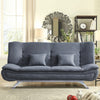 Grey 3 Seater Sofa Bed Recliner Couch Settee Double Sleeper Sofabed Free Pillows