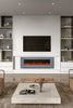 LED Fireplace Media Wall Fire Wall Mounted / Standing Electric Heater 40-100in