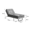 Velvet Recliner Sleeper Chaise Lounge Sofa Bed Chairs Padded Click-Clack Sofabed