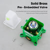 Concealed Brass Tap Shower&Bath Mixer Faucet Tap Hot And Cold Control Valve UK