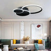 Modern LED Ceiling Light 3/5 Rings Chandelier Living Room Bedroom Pendant Lights