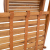 Bamboo Sun Lounger Garden Deck Chair Recliner Sun Chair Bed 5 Level Adjustable