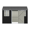 12X10ft Garden Shed Outdoor Metal Tool Storage House with Lockable Door & Window