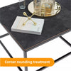 Modern Nested Coffee Table Set of 2 Marble End Table Nesting Sofa Side Tea Table