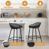 2x Bar Stools Home Breakfast Kitchen Pub Counter Chair with Footrest & Backrest