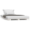 Bed Frame White 90x190 Solid Wood Pine O9D5