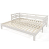 3FT Daybed Cabin Bed, Single Sofa Guest Bed, Pull out Trundle Wooden Bed