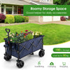 Folding Collapsible Wagon Utility Camping Beach Shopping Cart Adjustable Handle