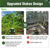 Garden Cucumber Trellis U-Shape Climbing Plant Support Stand with Nylon Netting