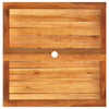 Garden Table Outdoor Table Patio Dining Table Poly Rattan Acacia Wood