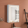LED Bathroom Mirror Cabinet Touch Switch with Storage Wall Mounted 3 Color Light