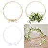 Round Metal Hoop Wedding Flower Stand Balloon Arch Rack Table Centrepiece Decor