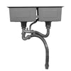 Double Bowl Stainless Steel Drop-in Kitchen Sink Dishwasher Vegetable Sink Home