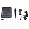 Solar Power LED Water Bowl Outdoor Garden Cascading Water Feature Fountain