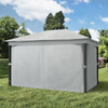 TOOLPORT 3x4 Garden Gazebo 100% waterproof & 4 side-panels Sunset Premium stone