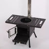 Portable Wood Burning Stove Camping Bell Tent Heating Stove w/ Chimney Foldable
