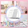 Bookshelf Bookcase with 9 Storage Compartme for Children's Reading Room White