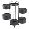 Kitchen Rotating Trolley Shelf Vegetable Fruits Rack Bathroom Storage Organiser