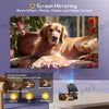 4K Smart Projector HD 5G WiFi Bluetooth HDMI USB Android LED Office Home Theater