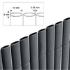 Slat Wind Panel 6FT PVC Screening Fencing 200 x 300 cm Garden Privacy Fence Mat