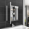 LED Bathroom Mirror Cabinet with Shaver Socket Infrared Sensor Wall Mounted