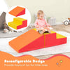 Toddler Soft Play Set Crawling and Climbing Soft Foam Structure-Yellow
