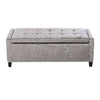 Luxury Ottoman Storage Stool Trunk Toy Bedding Blanket Box Chesterfield Bench UK