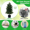 Artificial Cedar Topiary Tree Indoor Outdoor Fake Pine Tree Home Decor