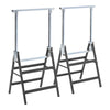 2X SAW HORSE TRESTLE PAIR STEEL FOLDING NON SLIP SAW FOLDABLE CARPENTER BUILDER