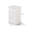 Set of 2 Chic Bedside Cabinet Table Nitghtstands w/ Storage Drawer and Cupboard